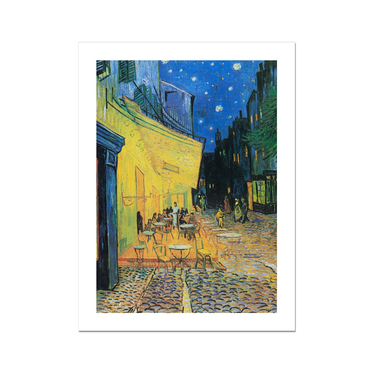 Café Terrace at Night (1888) by Vincent van Gogh. Fine Art Print