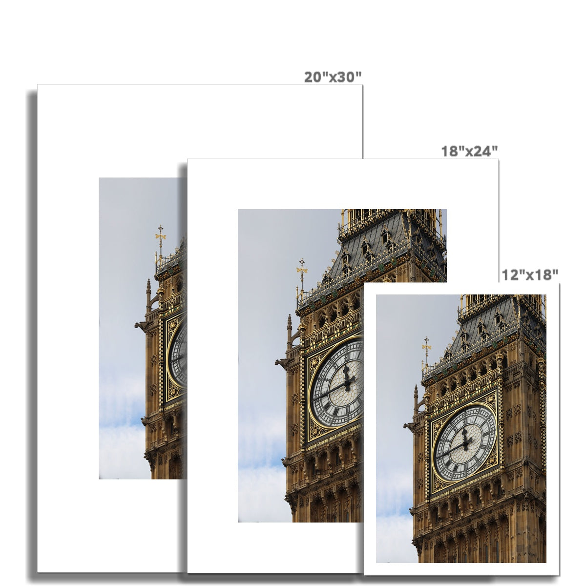 Big Ben, clock tower in London Fine Art Print