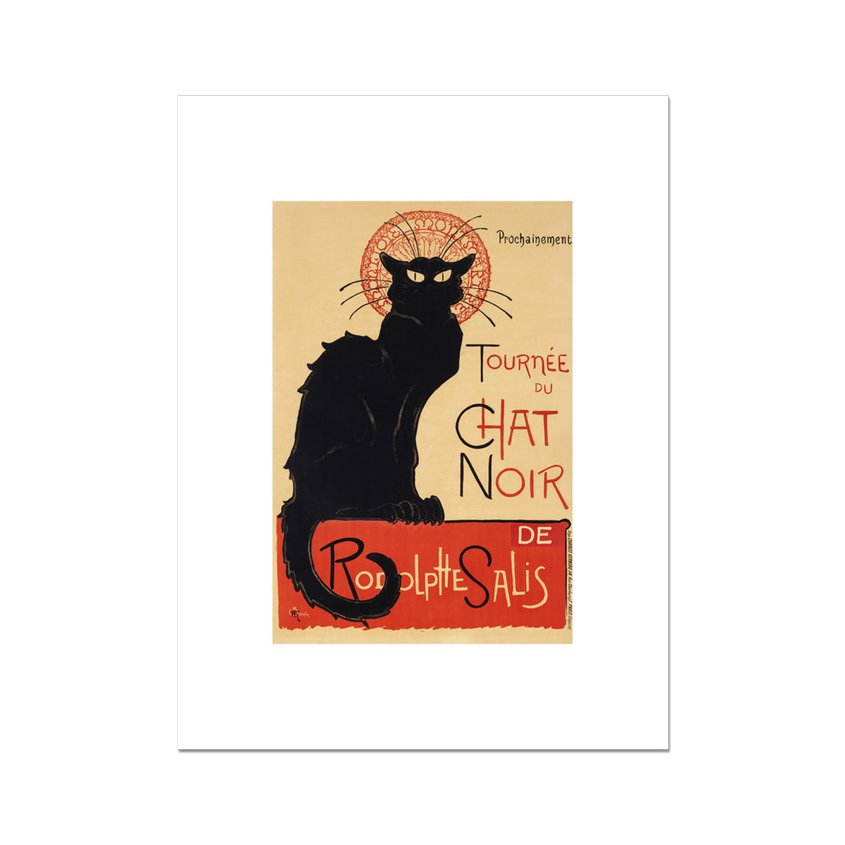 Tournée du Chat Noir (1896) by Théophile Alexandre Steinlen Fine Art Print