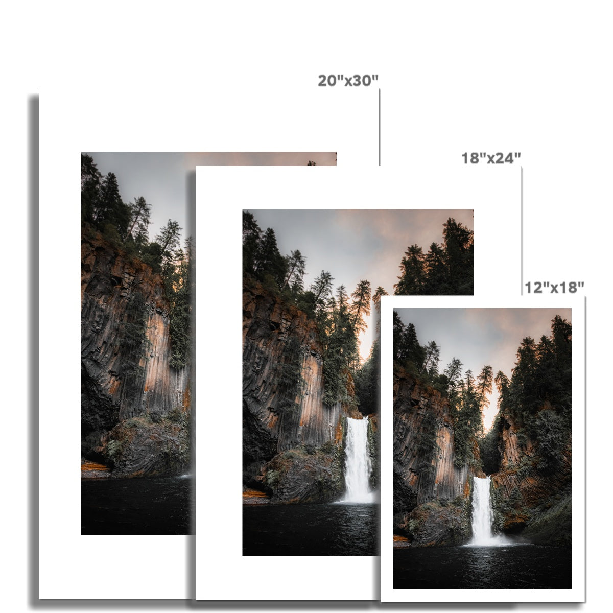 View of Toketee Falls in Oregon, USA Fine Art Print