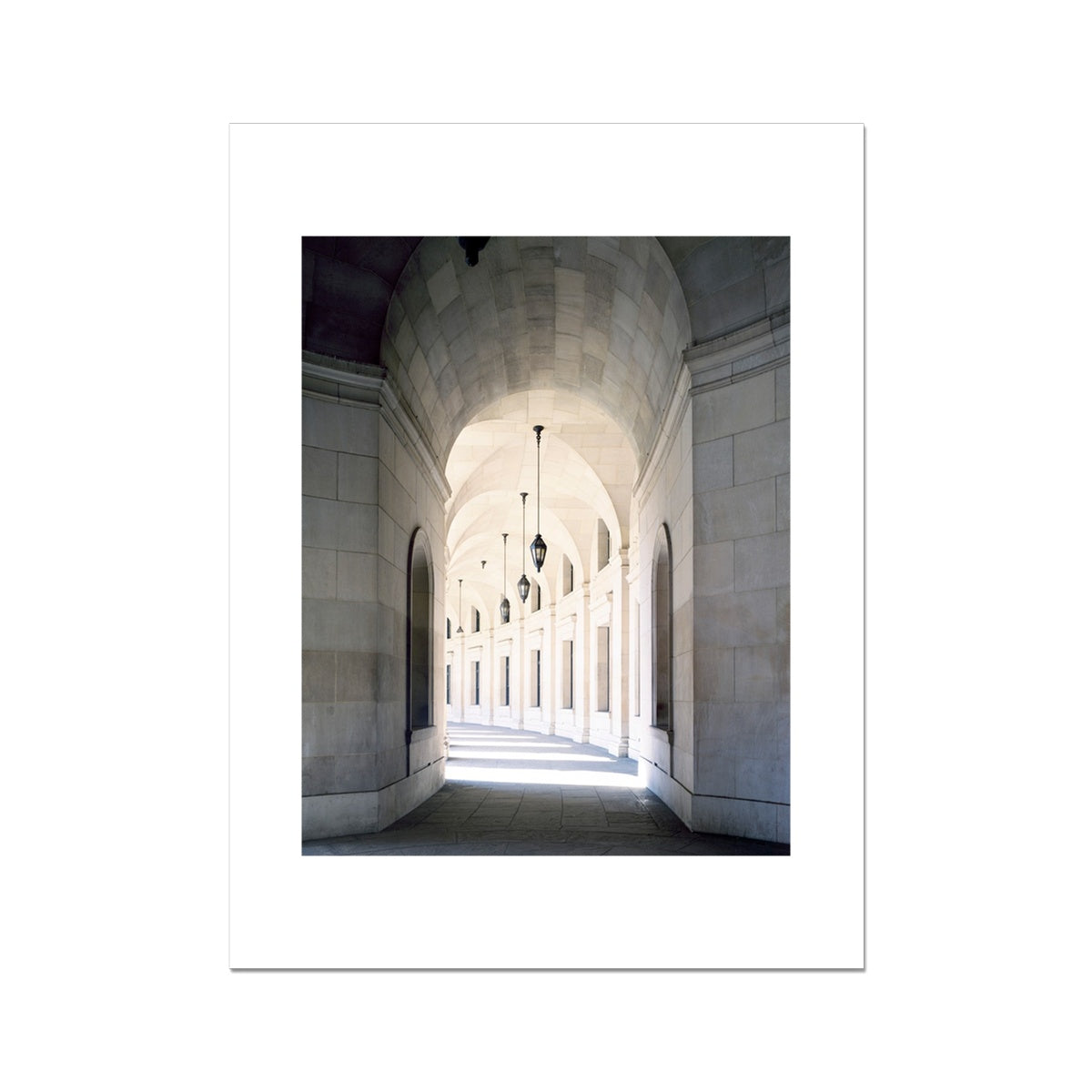 Arched Architectural Detail in the Federal Triangle in Washington, D.C Fine Art Print