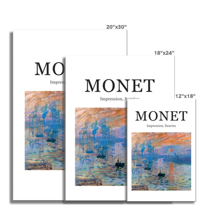 Impression Sunrise Wall by Claude Monet Fine Art Print