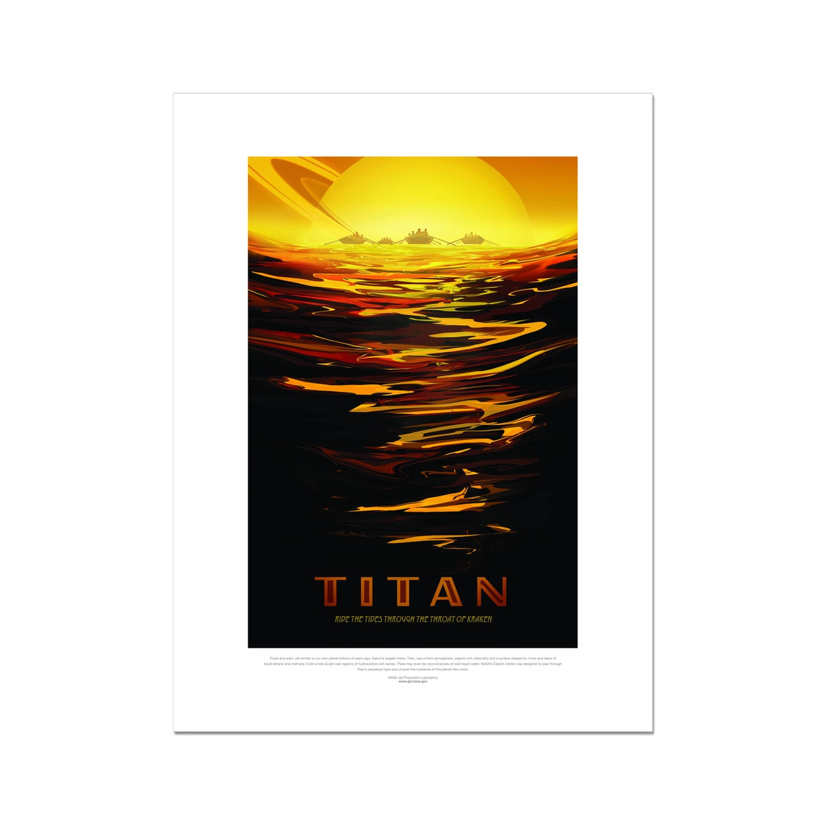 JPL Titan Fine Art Print Fine Art Print