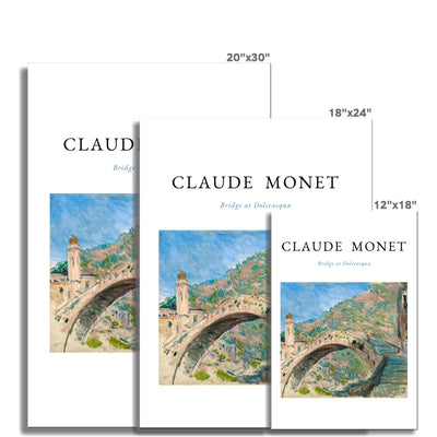 Bridge at Dolceacqua by Claude Monet Fine Art Print