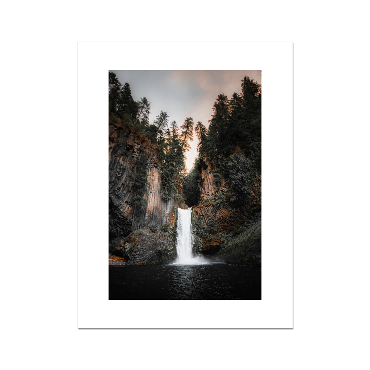 View of Toketee Falls in Oregon, USA Fine Art Print