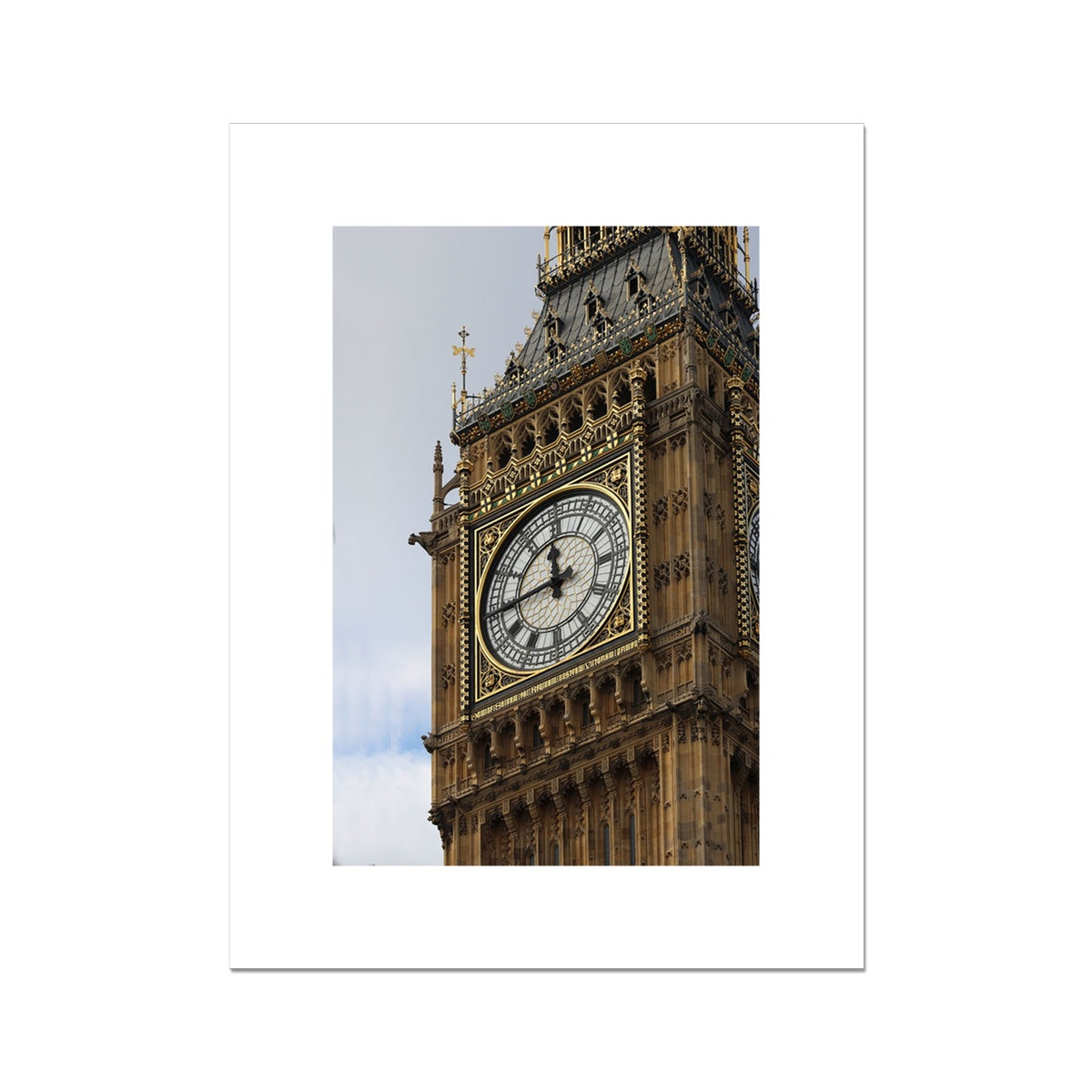 Big Ben, clock tower in London Fine Art Print
