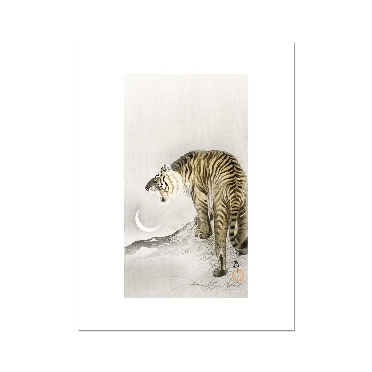 Roaring tiger (1900 - 1945) by Ohara Koson Fine Art Print
