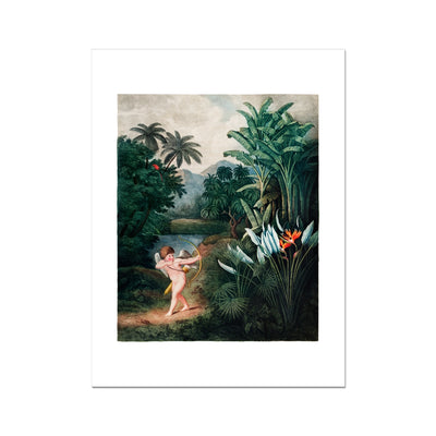 Cupid Inspiring Plants with Love by Robert John Thornton Fine Art Print