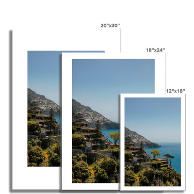 View of Amalfi Coast, Italy Fine Art Print