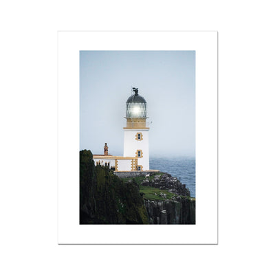 Misty Point Lighthouse Misty Neist Point Lighthouse at Isle of Skye, Scotland Fine Art Print ...